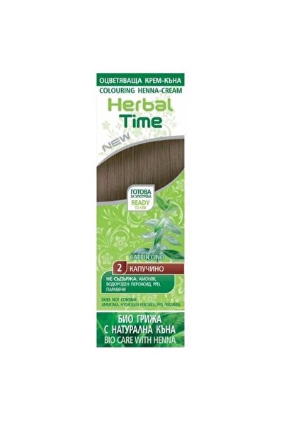 Rosa İmpex Henna Based Hair Color Cream Herbal Time, shade 2 Cappuccino, 75ml