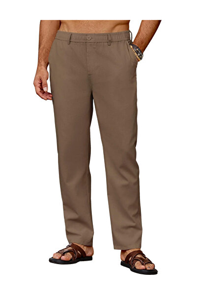COOFANDY Men's Pants, Elastic Waist, Casual, Straight Cut, Lightweight Materi...