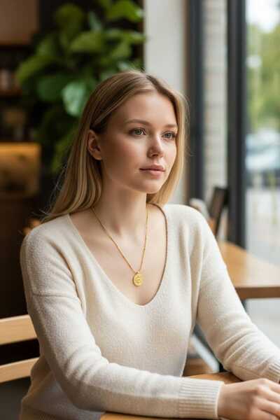 Aware Time Tarnish Stainless Steel Necklace