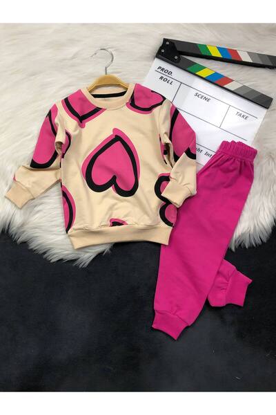 FURKYY Βαμβακερό σετ για κορίτσια (κάτω και επάνω μέρος)