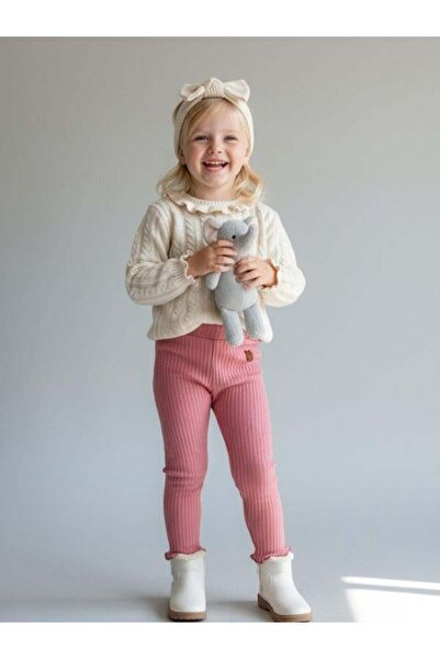 Zekids Colanți subțiri din bumbac pentru fete