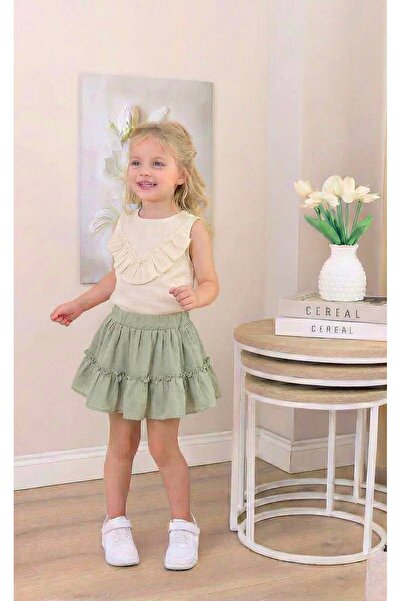 FURKYY Girl's Summer Skirt Set
