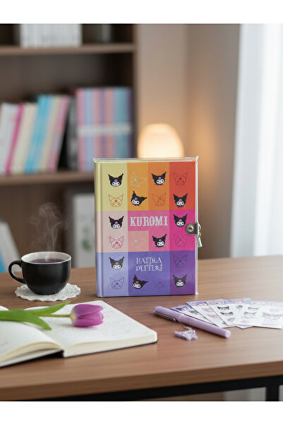 GiFi Caiet de amintiri licențiat Kuromi, cu lacăt și cheie