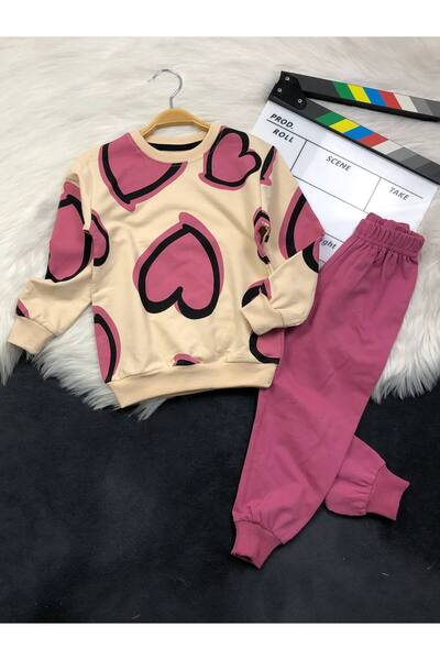 FURKYY Devojčin pamučni komplet (gornji i donji deo)