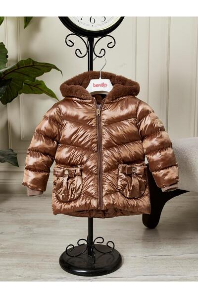 Benittokids Palton cu glugă pentru fetițe 51360