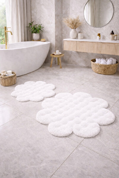 ALgorand Home Διακοσμητικό βελούδινο χαλί Daisy Buble με μαλακή αντιολισθητικ...