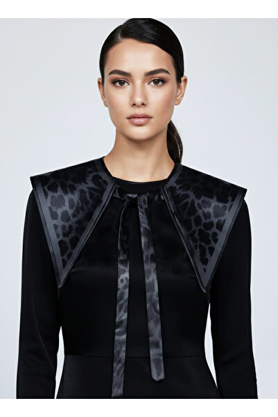 josef mariyy siyah Panter Desenli yeni Omuz şalı