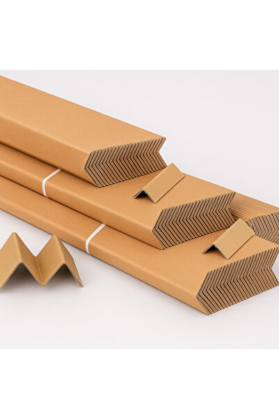 İNKARSAN Karton Köşebent Palet Koruyucu Koli Köşe Koruyucu Kraft Köşe 100 Cm ...