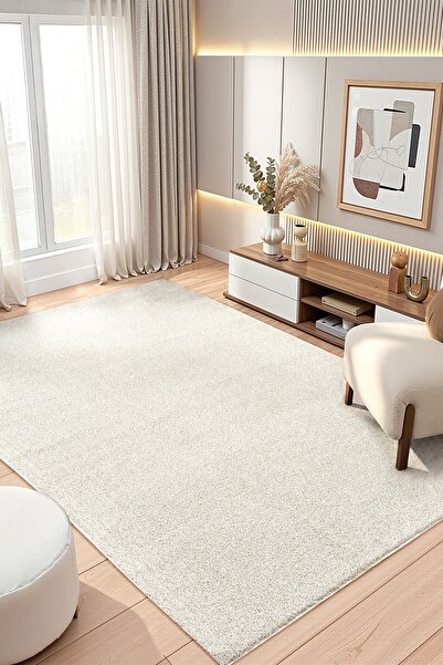 Eliz Home Dokuma Halı Açık Gri Yumuşak Halı Yolluk Çocuk Yatak Odası Oturma O...