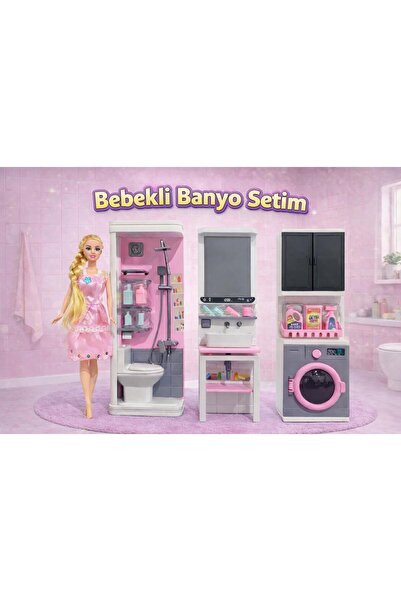 oydaş oyuncak Oyuncak Çamaşır Makinesi, Oyuncak Lavabo, Oyuncak Banyo Duş set...