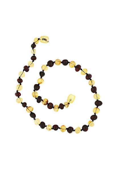 Inure Jewelry Baby Drop Amber Teeth Necklace
