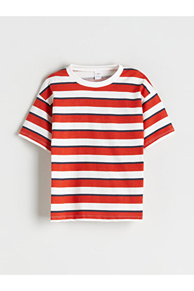 LC Waikiki Quality Parts Oval Collar Boys' T-Shirt from Çelebi Store