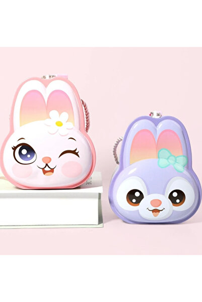 Mihristore Pușculiță metalică cu design drăguț de iepuraș și sistem de închidere