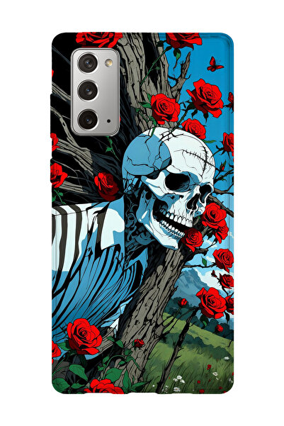 lelia حافظة هاتف شفافة مطبوعة متوافقة مع هاتف سامسونج جالاكسي نوت 20 |   المج...