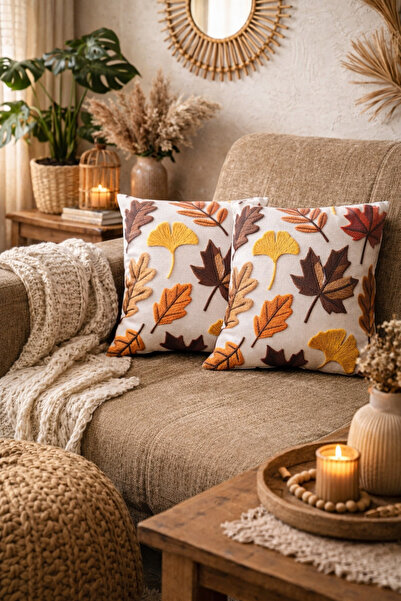 ÖZDAĞ HOME CONCEPT 3D Digital Printing Premium Fabric Throw Pillow Cover 43X4...