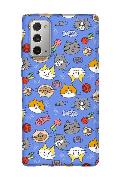 lelia حافظة هاتف شفافة مطبوعة متوافقة مع هاتف سامسونج جالاكسي نوت 20 |   المج...