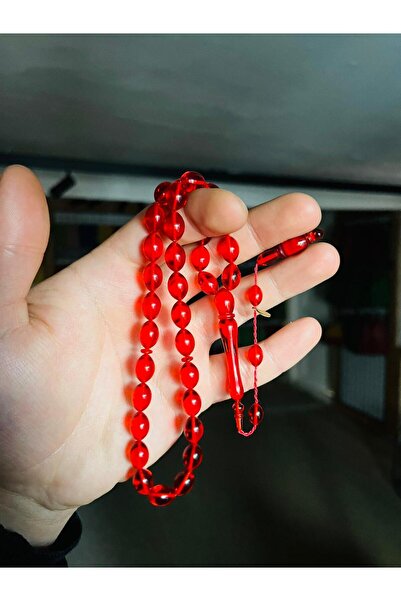 TTS TÜRK TESBİH SANATI Handcrafted Beyzi Fire Amber Prayer Beads