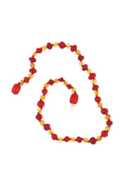 Inure Jewelry Baby Drop Amber Teeth Necklace