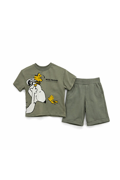 Mamboo Set Băieți 1-5 Ani Compus din 2 Piese: Tricou și Pantaloni Scurți - 2 ani