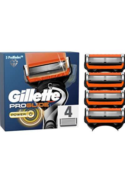 Gillette Fusion Pro Glide Power razor refills, 4 pieces