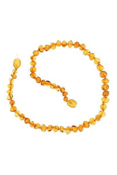 Inure Jewelry Baby Drop Amber Teeth Necklace