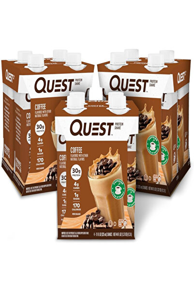 Quest Protein Shake Coffee 325ml Pack of 12 | Ready to Drink High Protein