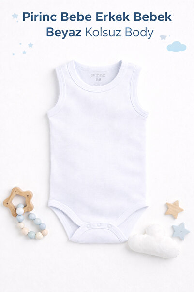 PİRİNÇ BEBE طقم ملابس داخلية بدون أكمام للفتيات الصغيرات مكون من قطعتين بجميع...