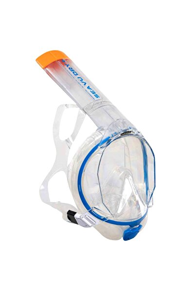Mares AQ - SEA VU DRY Прозрачна маска за шнорхелинг за цялото лице, синя, раз...