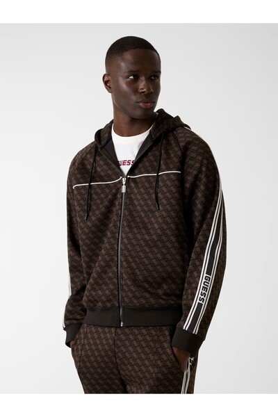 Guess Düz kesim 4G logolu sweatshirt Z5BQ13K2042