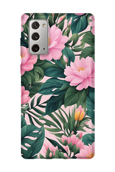 lelia حافظة هاتف شفافة مطبوعة متوافقة مع هاتف سامسونج جالاكسي نوت 20 |   مجمو...