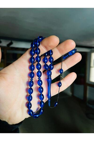 TTS TÜRK TESBİH SANATI سبحة يدوية الصنع من الزجاج البرتقالي الناري