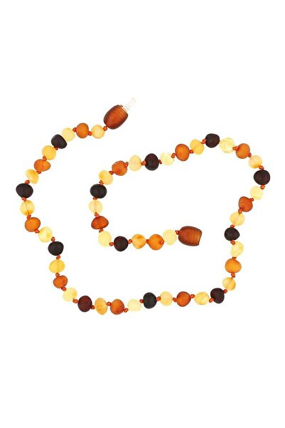 Inure Jewelry Baby Drop Amber Teeth Necklace