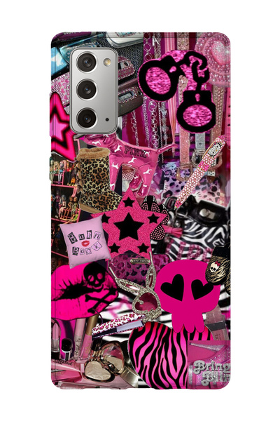 lelia حافظة هاتف شفافة مطبوعة متوافقة مع هاتف سامسونج جالاكسي نوت 20 |   مجمو...