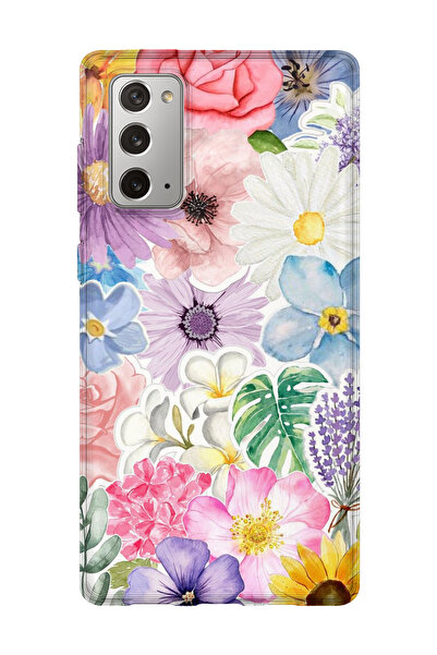 lelia حافظة هاتف شفافة مطبوعة متوافقة مع هاتف سامسونج جالاكسي نوت 20 |   مجمو...