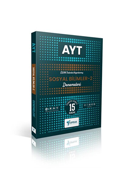 Toprak Yayıncılık 2026 Müfredat AYT Sosyal Bilimler 2 İnci Seri Deneme Türkiy...