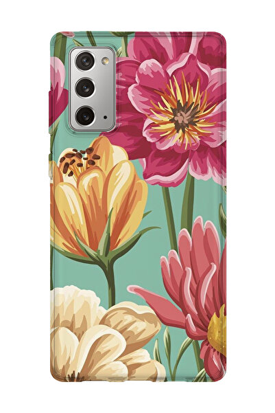 lelia حافظة هاتف شفافة مطبوعة متوافقة مع هاتف سامسونج جالاكسي نوت 20 |   مجمو...