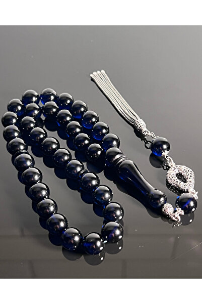 Erbab i Kehribar سبحة كهرمان الكاريبي المعتمدة - تصميم شرابة فضية