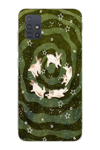 moonset Samsung Galaxy M31S Uyumlu Baskılı Yumuşak Silikon Şeffaf Telefon Kılıfı