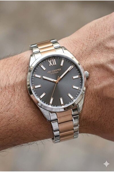 Lee Cooper Classic and Stylish Men's Wristwatch |   40 mm Steel Case, Dual Co...