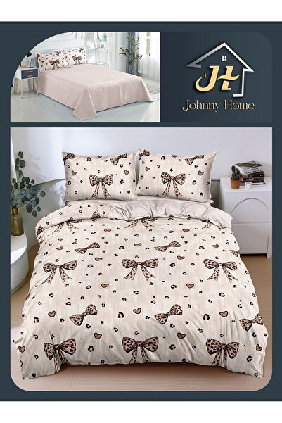 trendyhome Double bed linen 4 pieces, satin cotton, sheet 240x250 without ela...