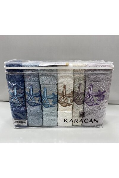 Karacan 100% Cotton 50X85 cm 6-Piece Towel Set