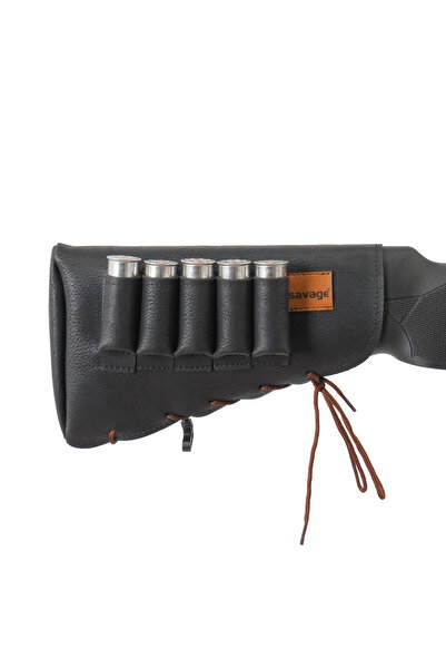 SAVAGE Deri Dip/çik Fişekliği - - Siyah - 5'li