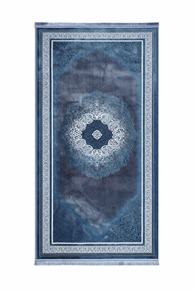 Ariadas Living Mavi-Lacivert Kaydırmaz Tabanlı Yıkanabilir Düz Klasik Desenli...