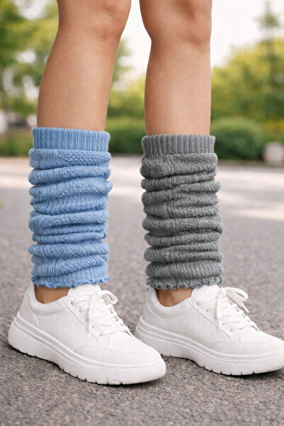 URART زوجان من الجوارب النسائية ذات اللونين المنفصلين، جوارب ناعمة دافئة تحت ...