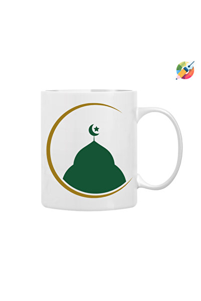 CERCİBAZAAR Ramadan Feast Themed Special Design Mug – Eid Gift Porcelain Mug