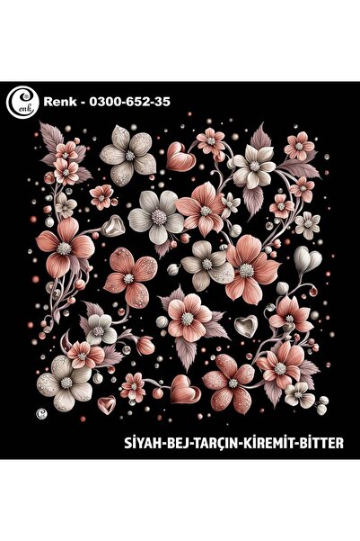 Cenk Desenli Oyalık Yazma - 0300-652