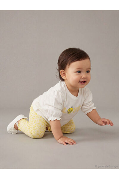 LC Waikiki بلوزة وبنطلون ضيق للبنات مطبوع عليه تويتي من UZG STORE