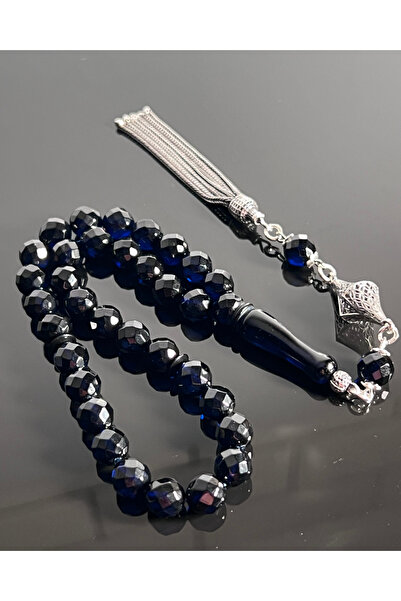 Erbab i Kehribar Sertifikalı Karayip Diamond Kesim Kehribar Tesbih - Gümüş Pü...