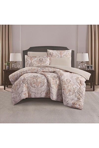 Melen طقم بيت لحاف بدون حشوة مفرد ونص 4 قطع - يناسب سرير بمقاس 200x120 - ارول...