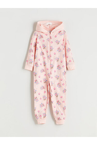 LC Waikiki Rmz Gi̇yi̇m Farkiyla Hooded Embroidered Fleece Girls' Sleeping Bag